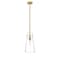 Z-Lite Kira Pendant, 1-Light, 6.5 In.W x 13 In.H, Modern Gold/Clear 7508P-ROD-MGLD - alternate 7